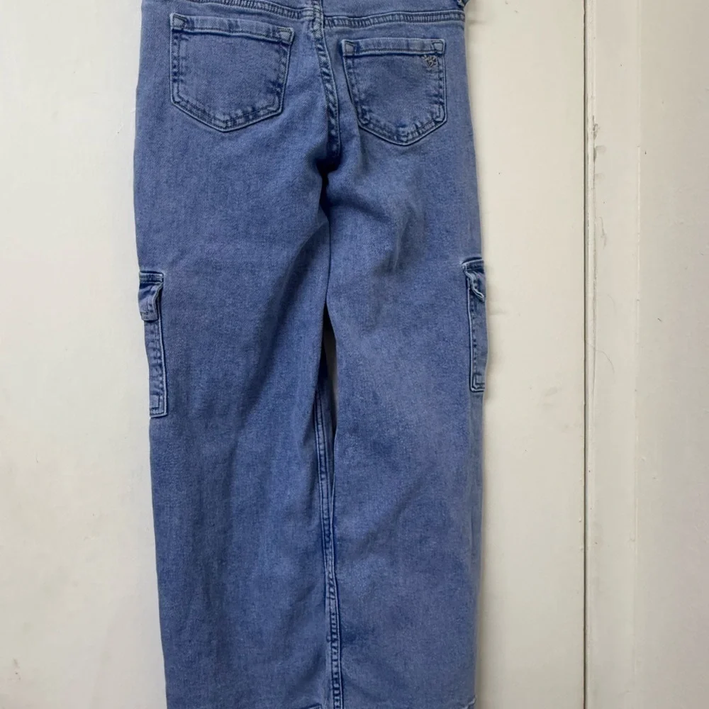 Justice Kids Blue Relaxed Cargo Jeans